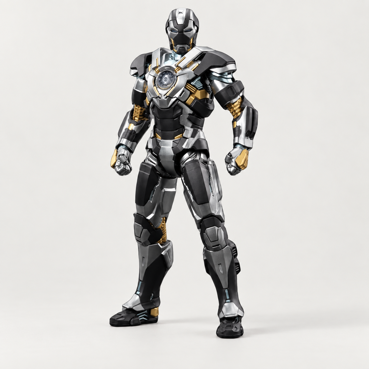 ZD Toys Iron Man MK24 silver and charcoal armor